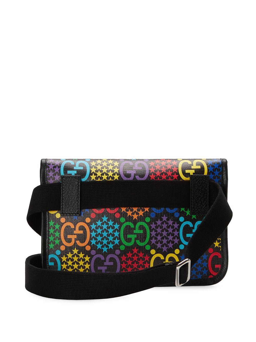 Gucci Leather GG Psychedelic Belt Bag in Black - Lyst