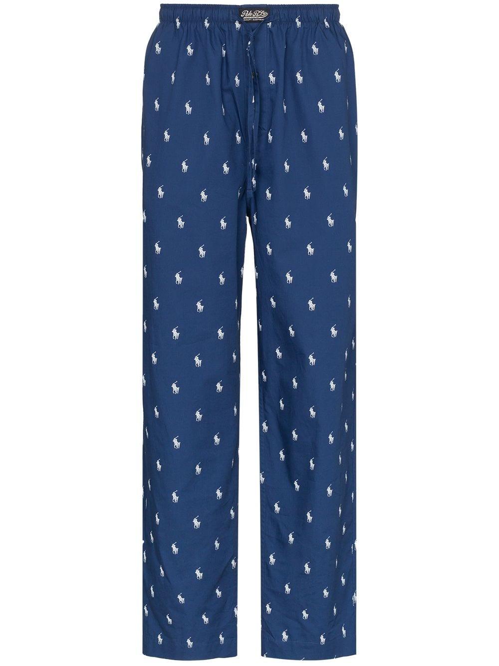 Polo Ralph Lauren Logo Print Pyjama Trousers in Blue for Men | Lyst UK