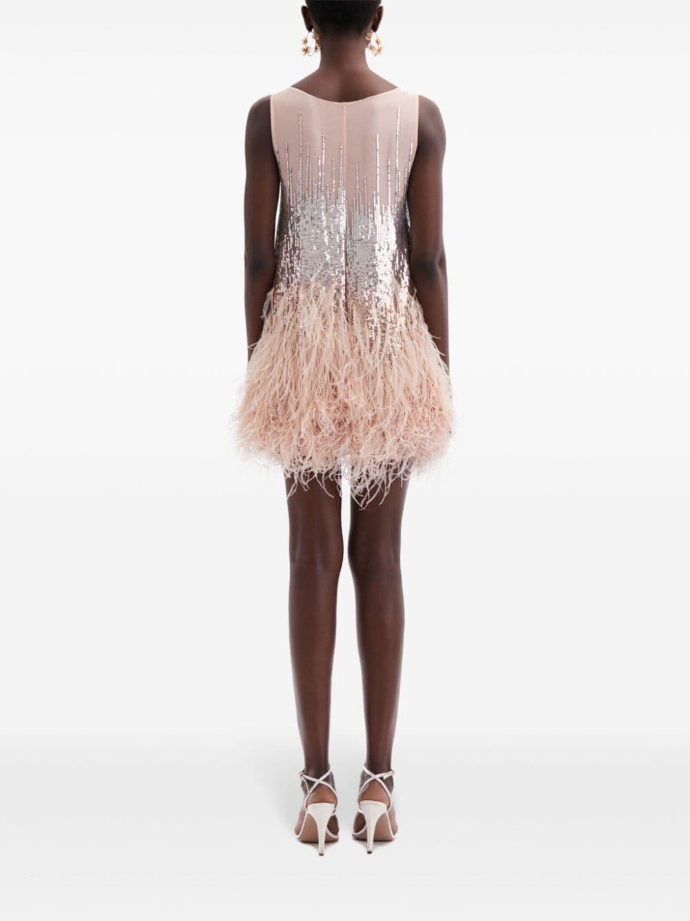 eliza j feather trim sequin dress NWT Eliza J Sequin mini Dress with Feather Trim, 12