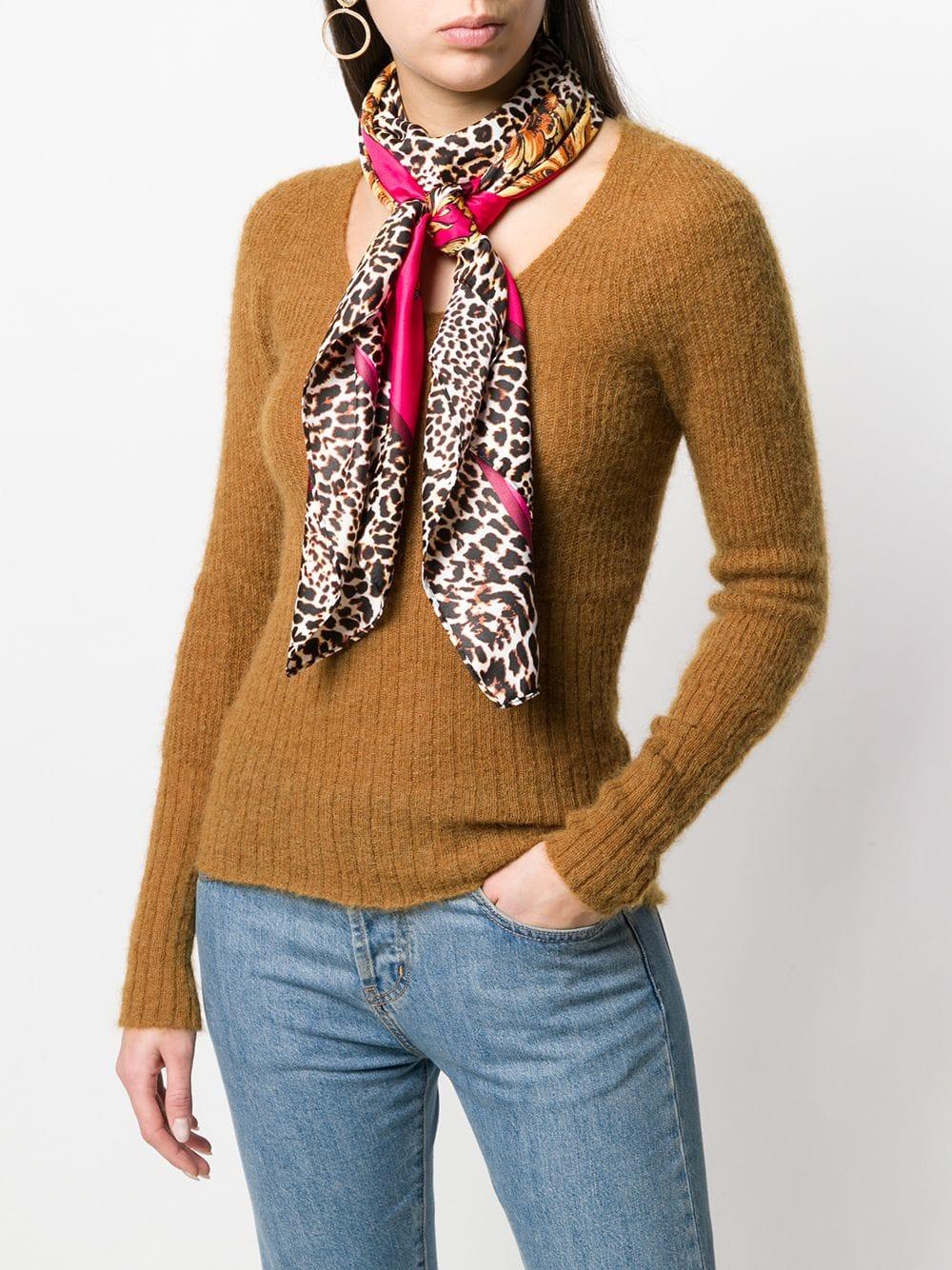 red leopard scarf