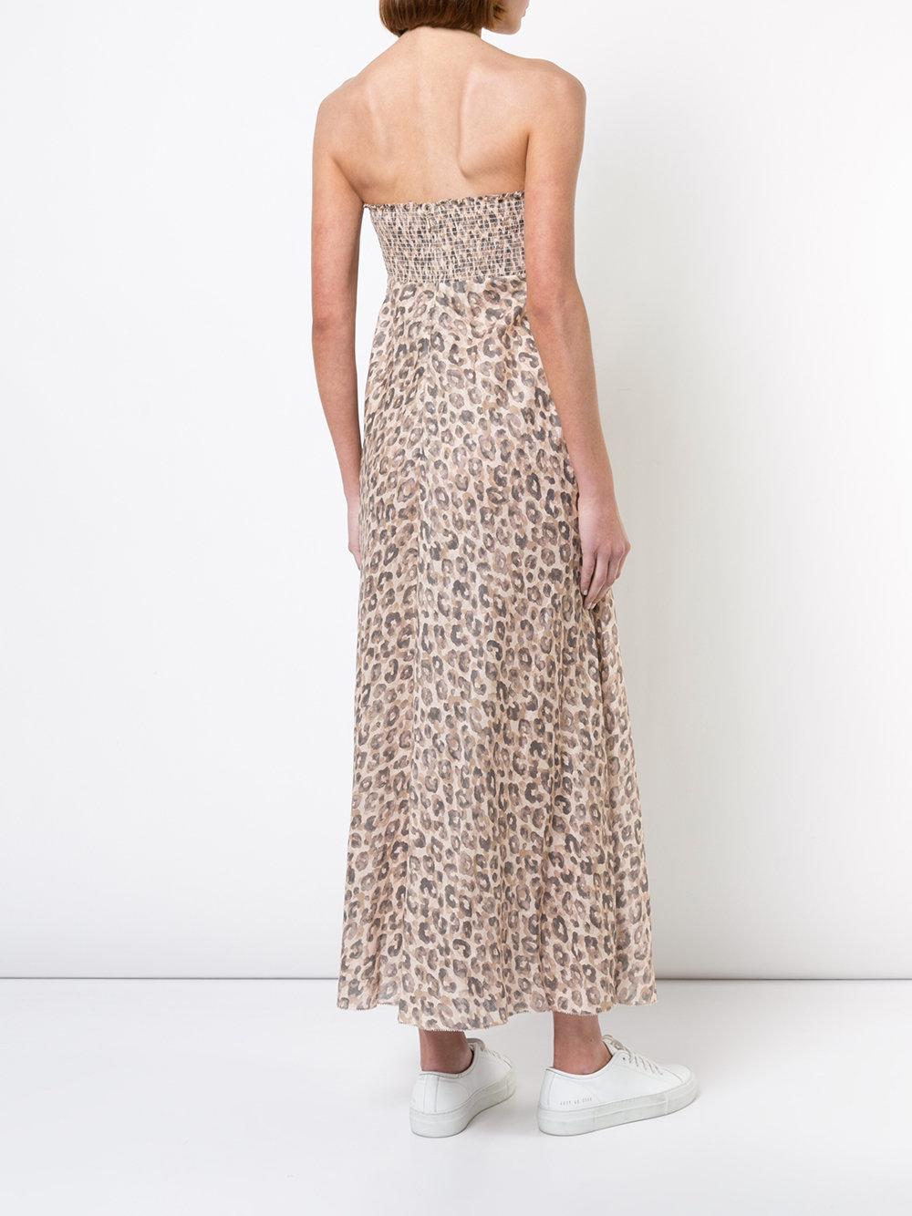 Melody Strapless Leopard Print Dress 