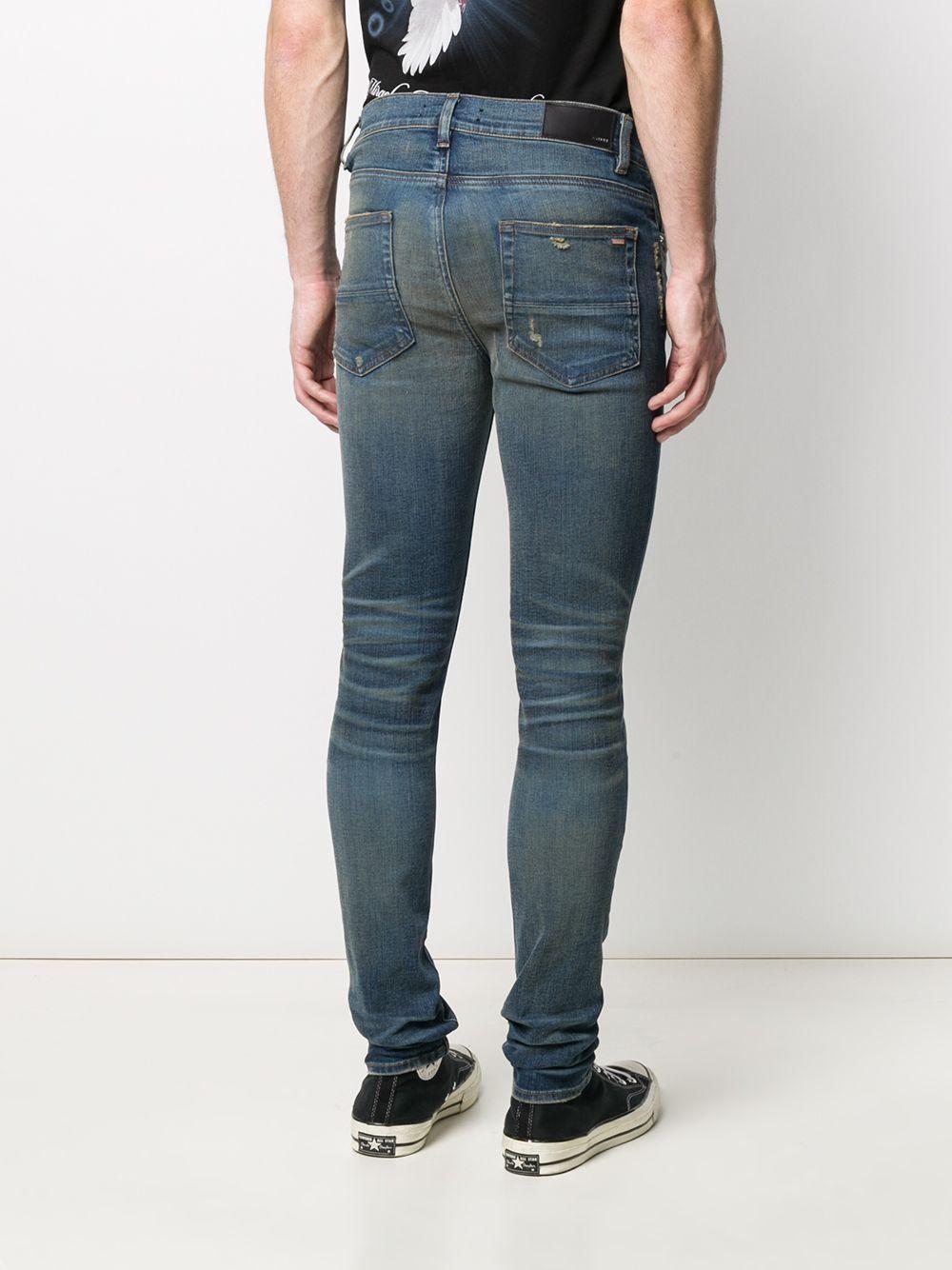 Amiri Denim Stonewashed Skinny Jeans in Blue for Men - Lyst