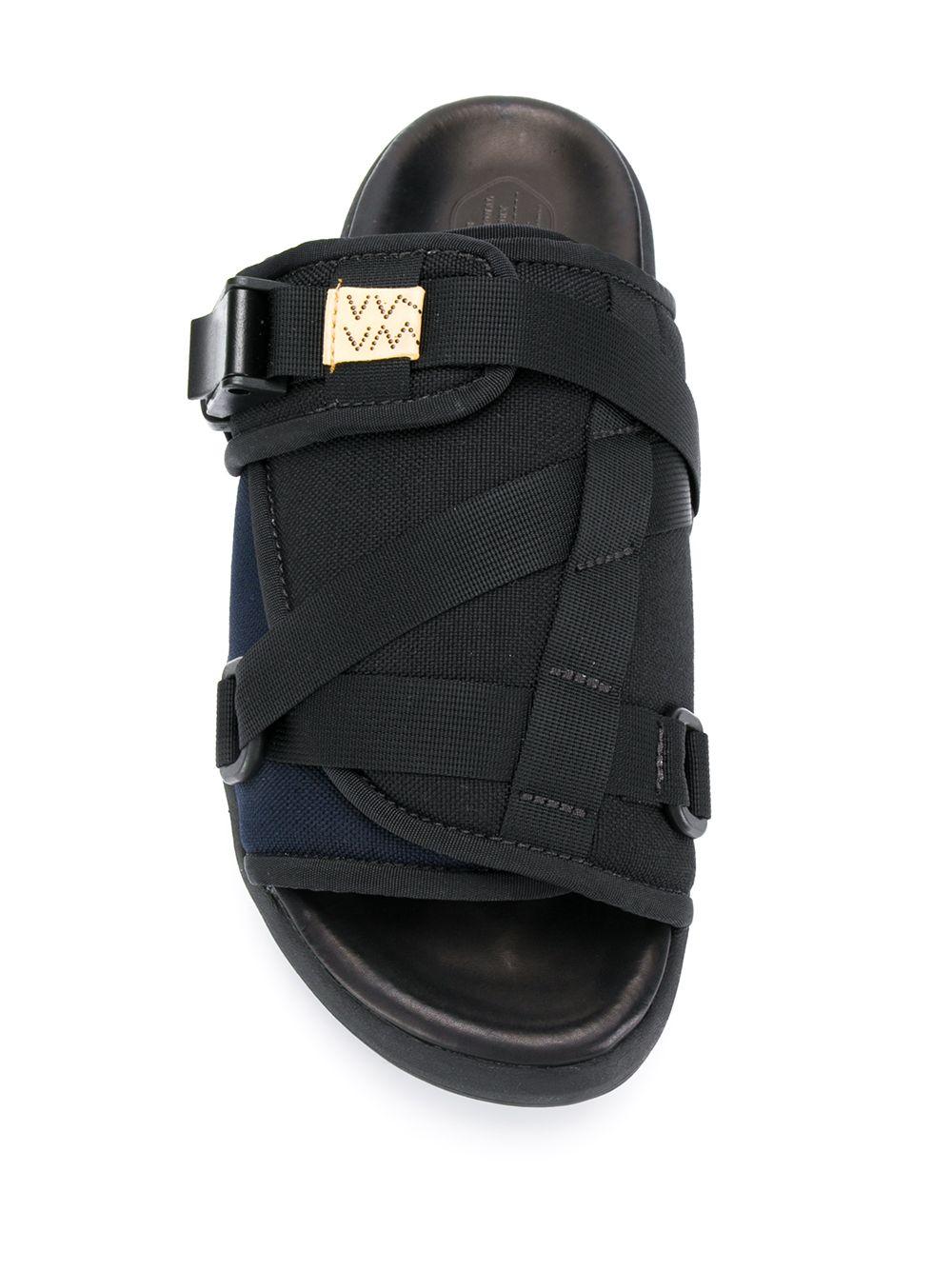 Visvim Slider Sandals in Black for Men | Lyst