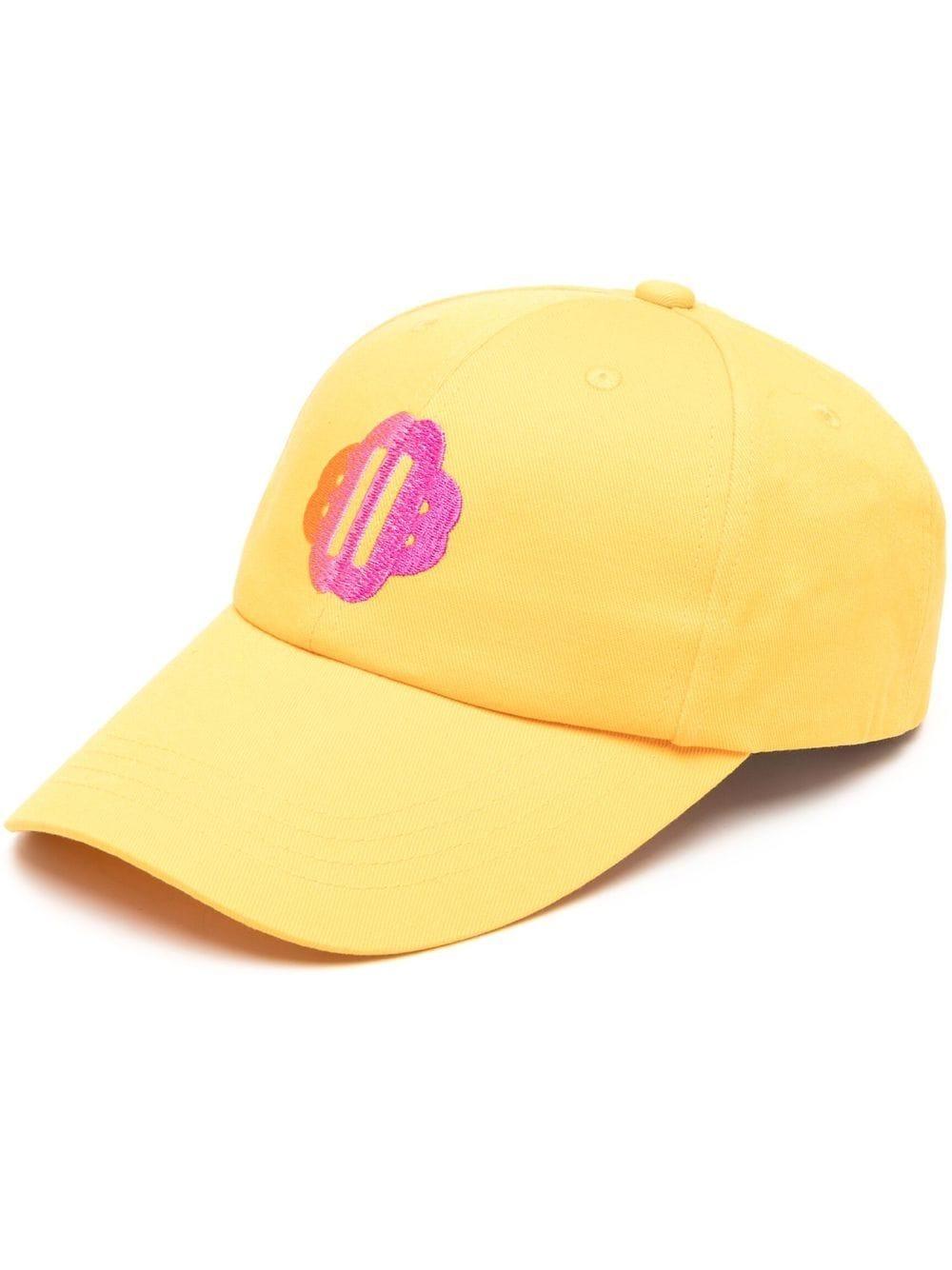 Maje Logo-embroidered Baseball Cap in Yellow | Lyst