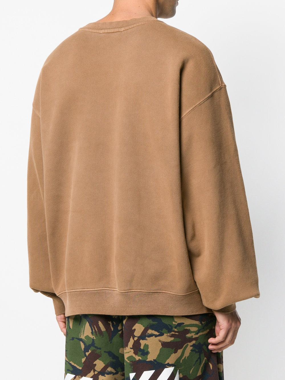 Yeezy Season 6 Crewneck Sweater in Brown for Men | Lyst