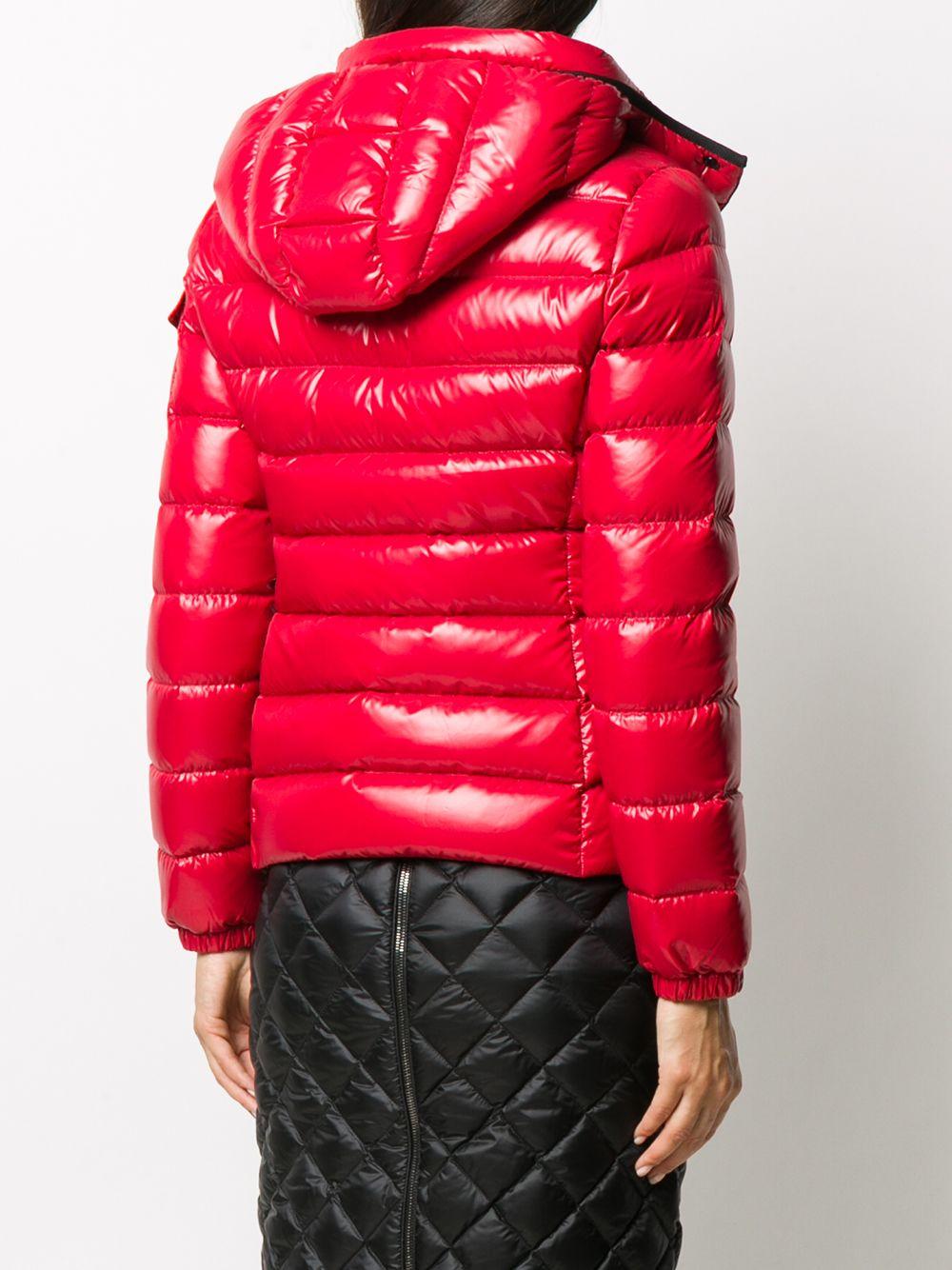 Moncler Synthetic Bady Slim Short Down Jacket in Red - Save 30% - Lyst