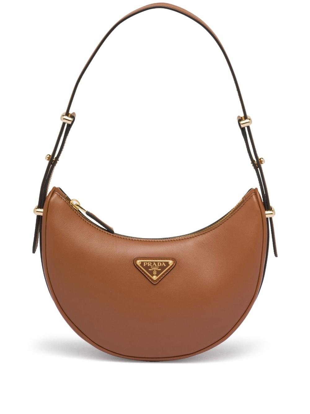 Prada Arqué Leather Shoulder Bag - Farfetch