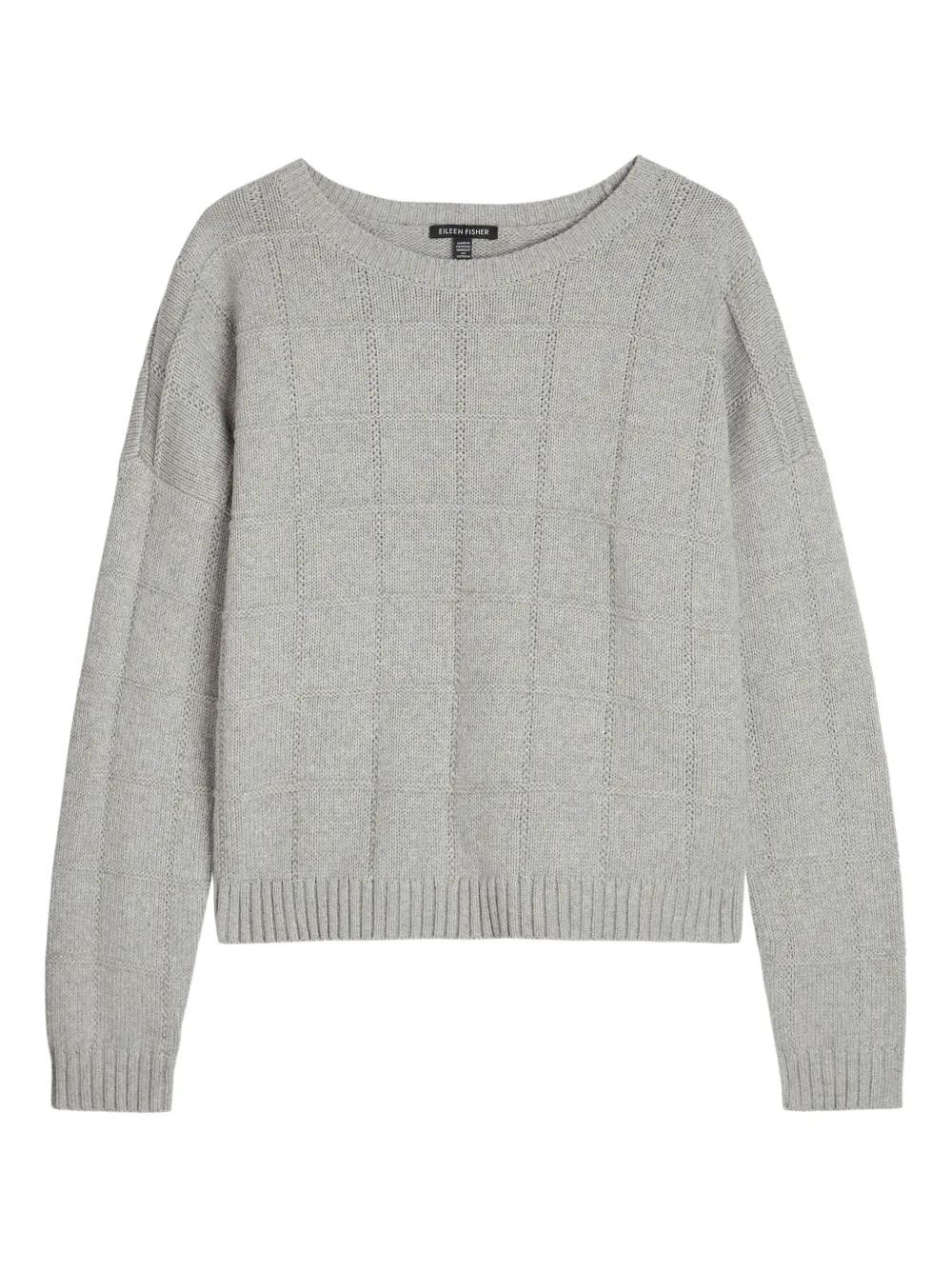 Pull En Tricot Coton Mélangé Eileen Fisher - Taille L, Occasion Très Bon état