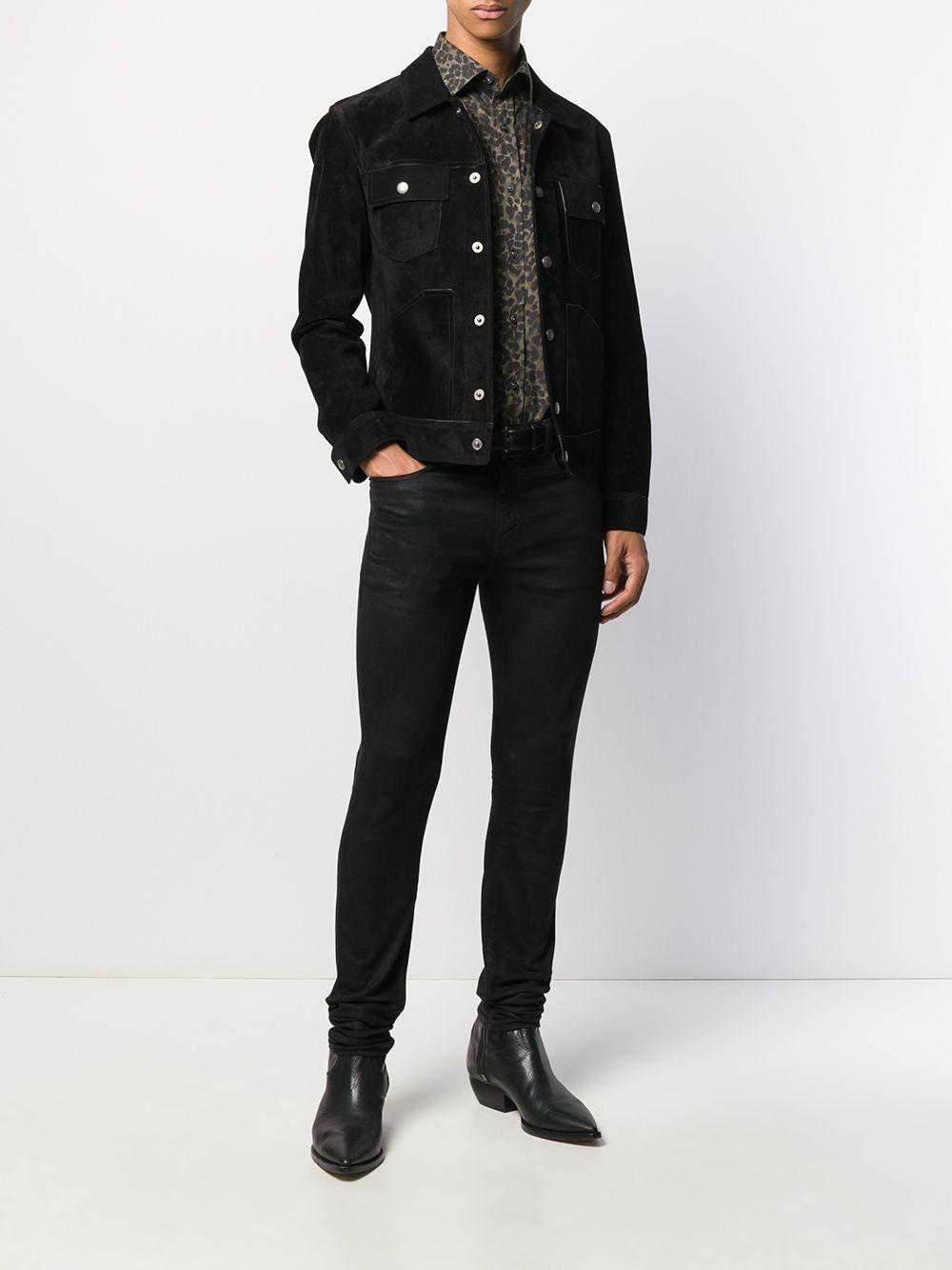 royalty antydning Lavet af Tom Ford Suede Button-front Jacket in Black for Men | Lyst
