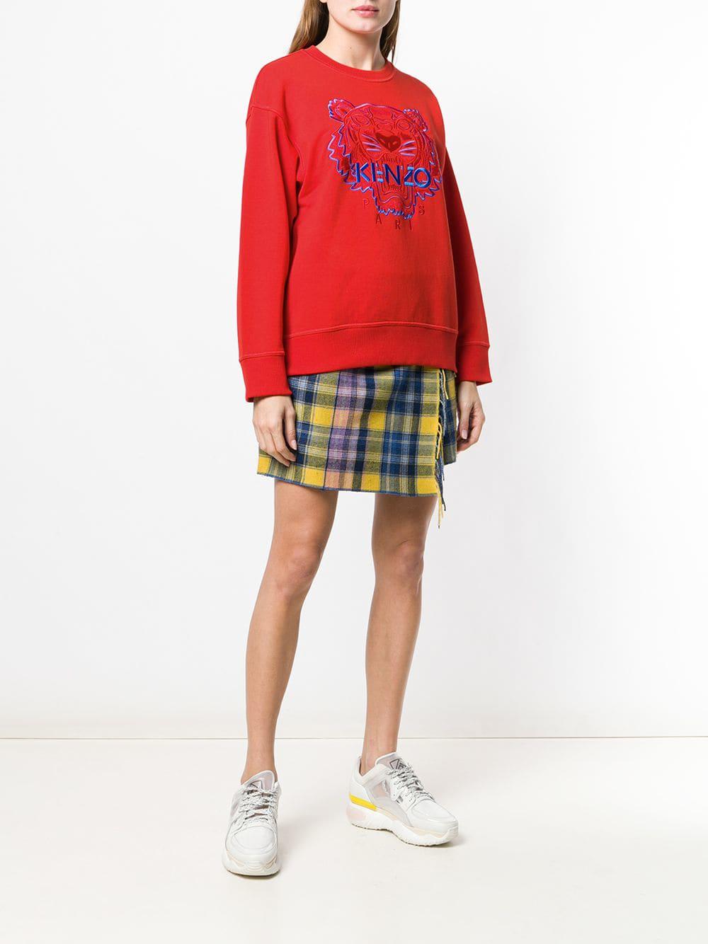 kenzo red tiger sweatshirt
