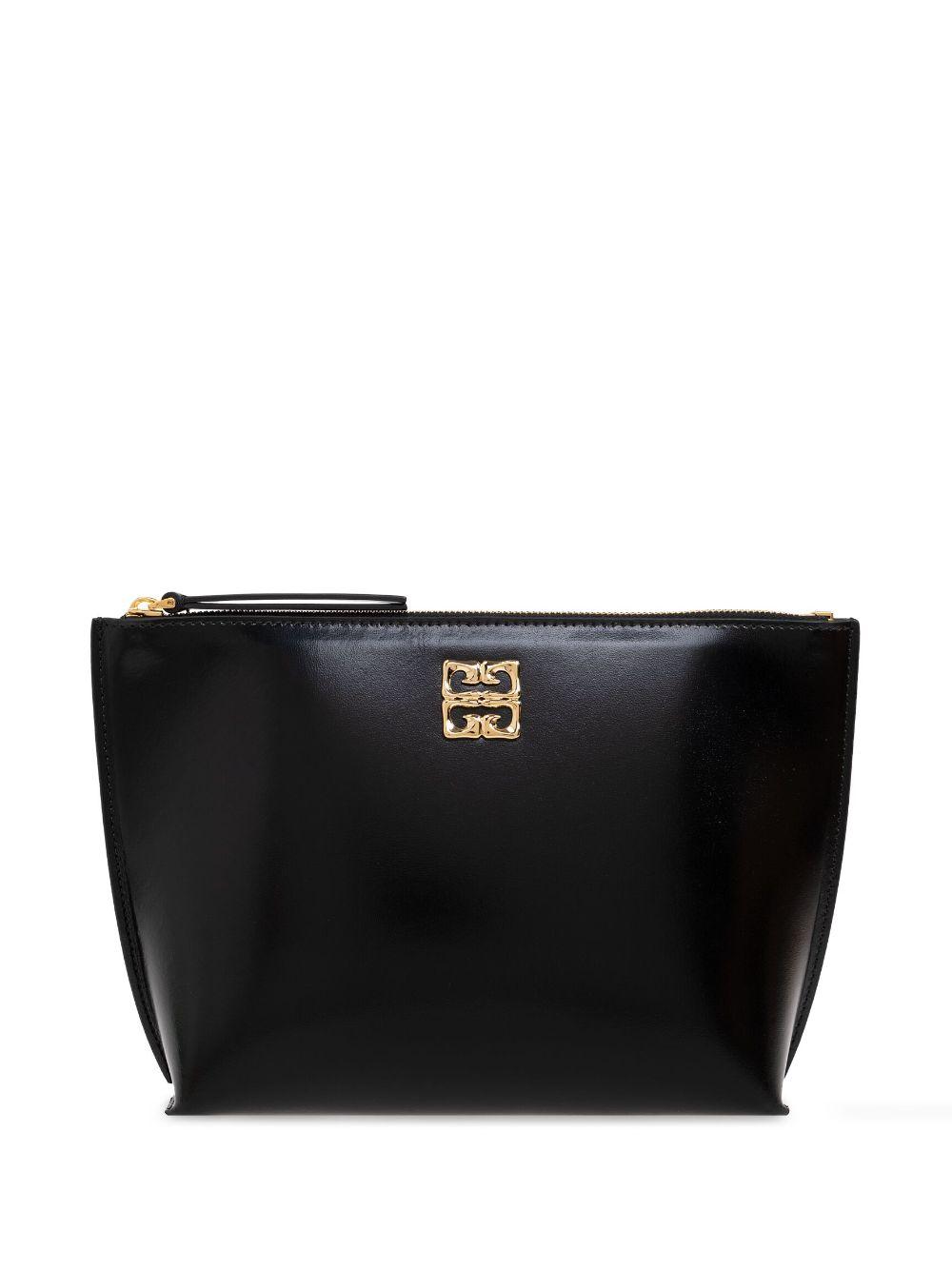 Givenchy Black Leather Envelope store Clutch Bag