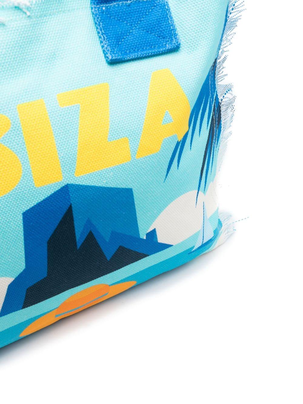 Mc2 Saint Barth Vanity Ibiza-print Beach Bag in Blue | Lyst