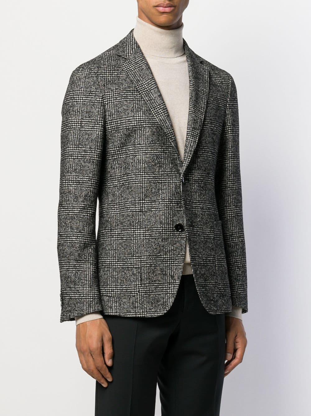 BOSS by Hugo Boss Wool Plaid Blazer in Grey (Gray) for Men - Lyst