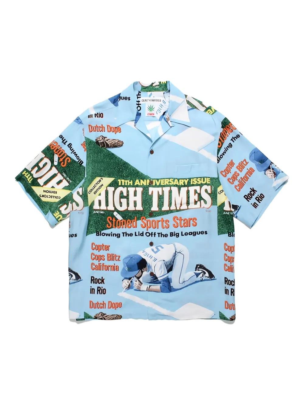 Wacko Maria X High Times Hawaiian Shirt in Blue for Men | Lyst Canada