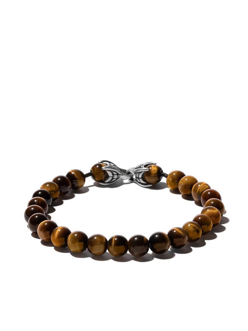 David Yurman Spiritual Beads Tiger Eye Bracelet in Brown for Men - Lyst