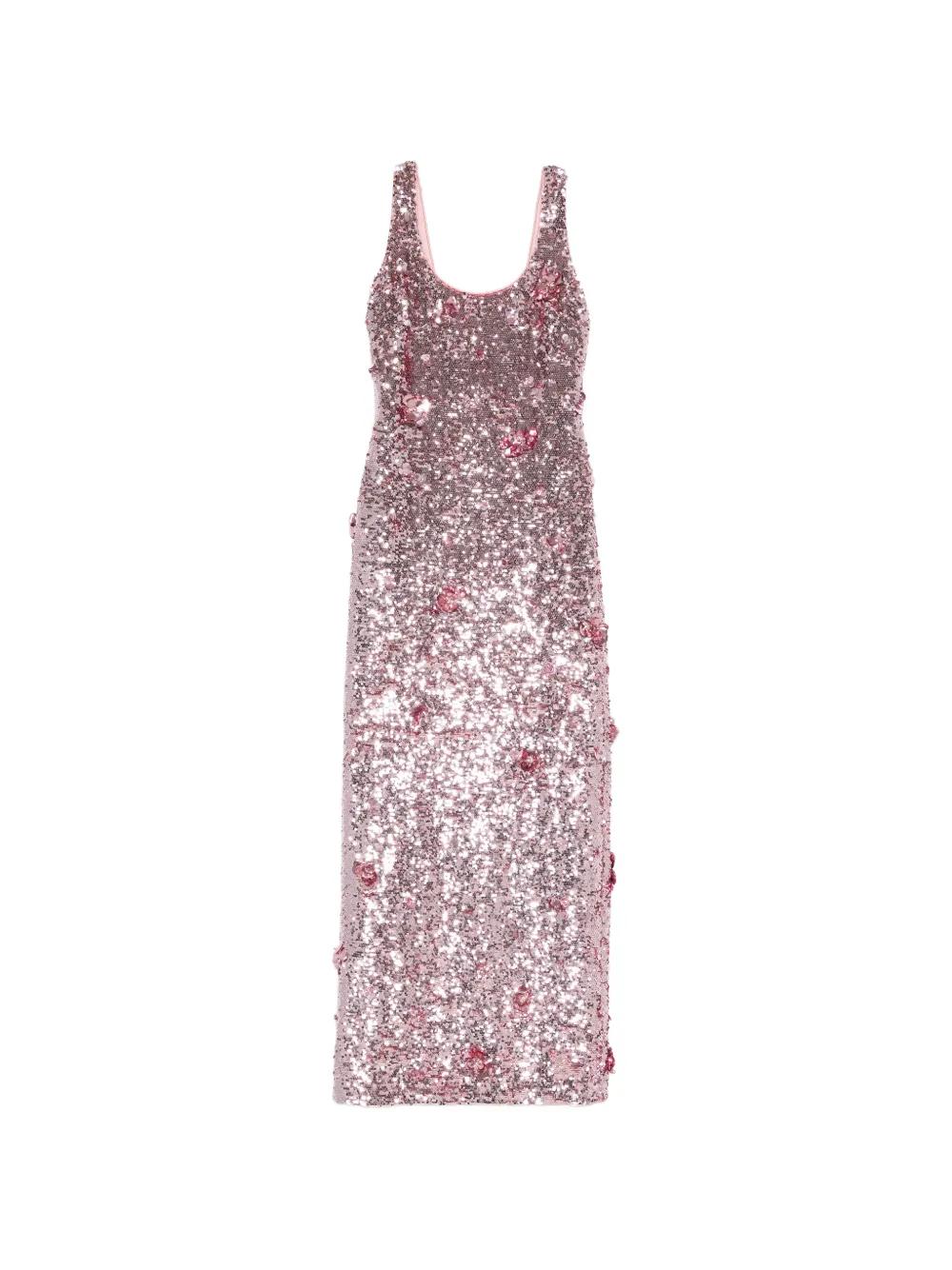 jonathan simkhai glitter dress Simkhai Azure Sky Alayna Dress