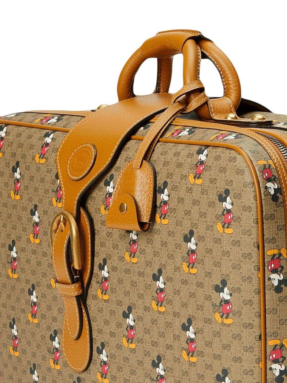 Gucci X Disney Mickey Mouse Monogram Duffel Travel Bag