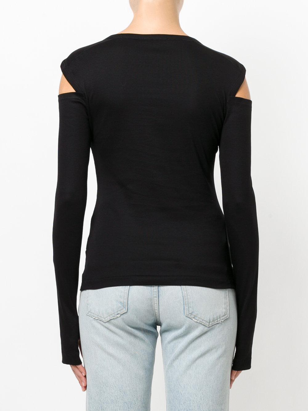 cold shoulder t shirt