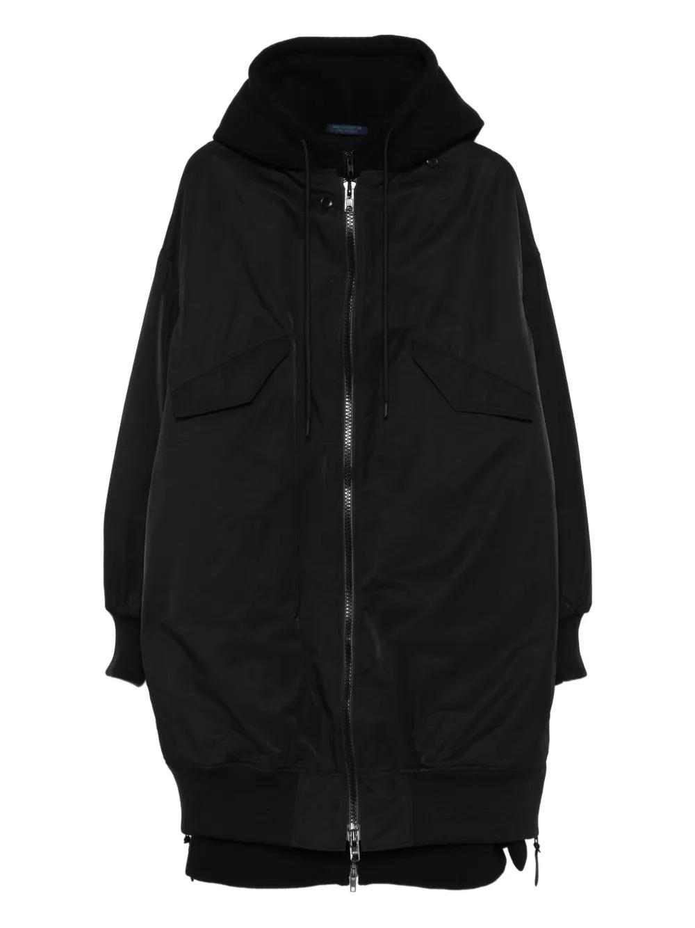 ジャケット・アウター YOHJI YAMAMOTOSPARECOLLARLONG WIM JACKET GABARDINE N-SINGLE LAYER W LONG JKT(S Black): Vintage 1.2