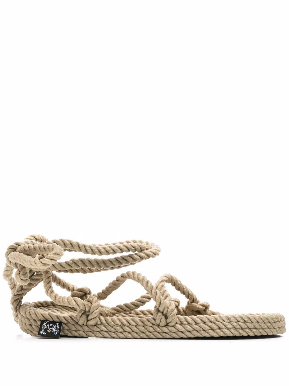 Lace up rope sandals Outlet