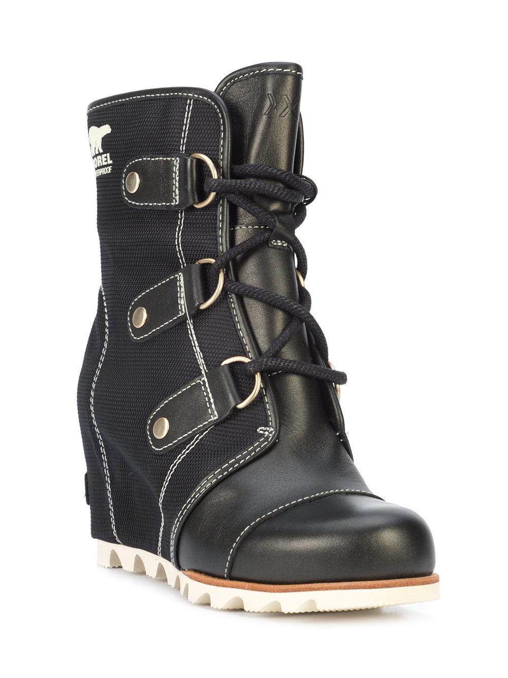 sorel knee high wedge boots