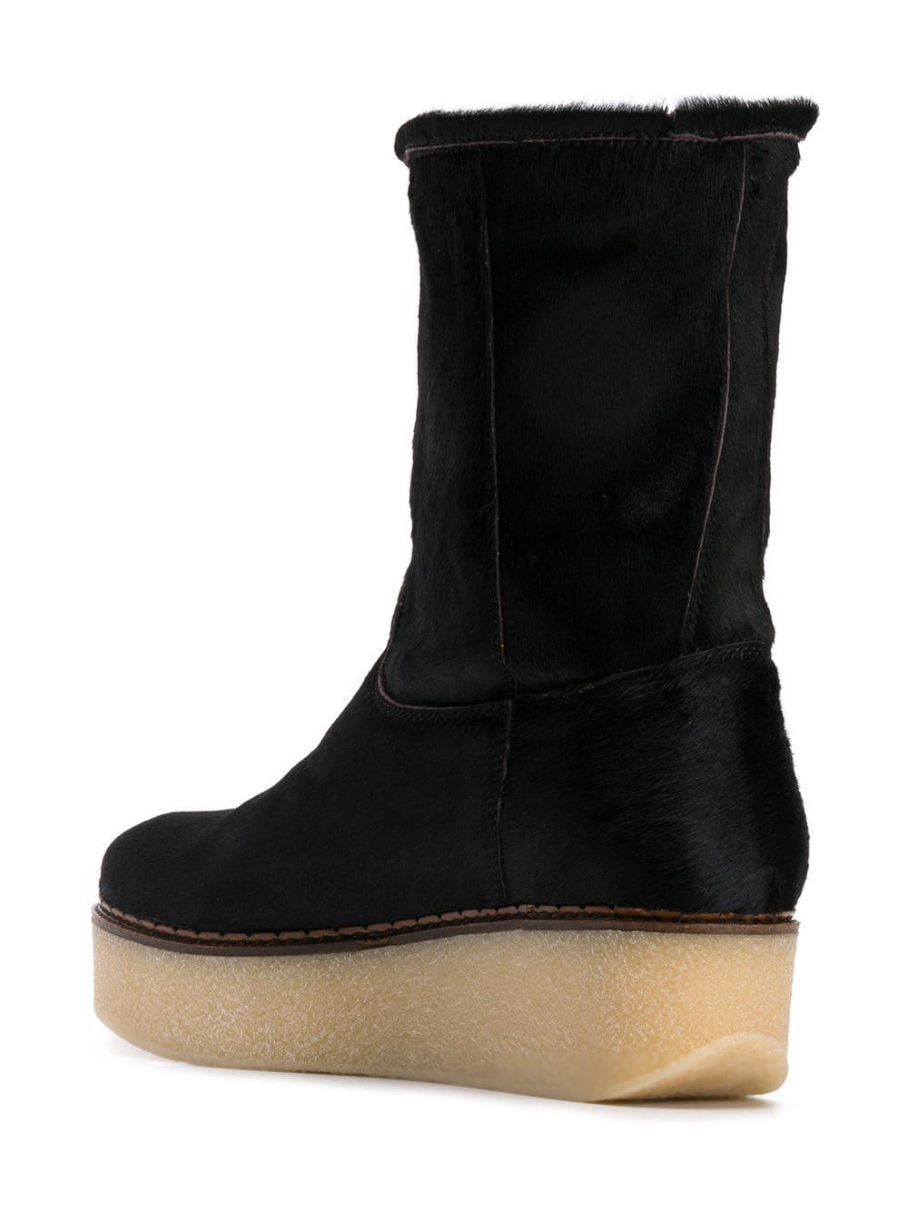 Flamingos Cheyenne Platform Boots in Black Lyst