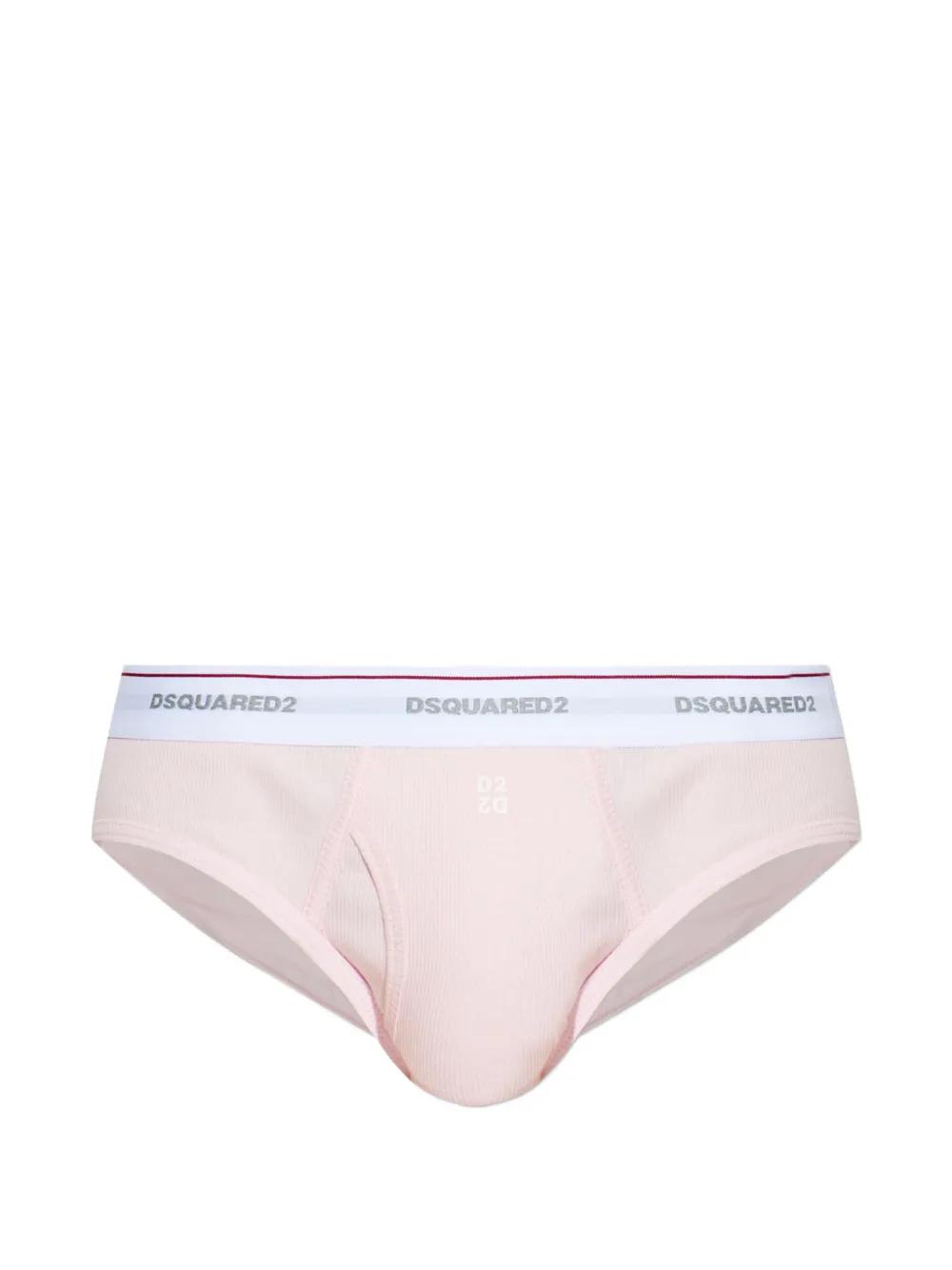 Slip Brief Dsquared2 En Coton Blanc - Coupe Regular, Élasticité, Taille L - Neuf Avec Étiquettes