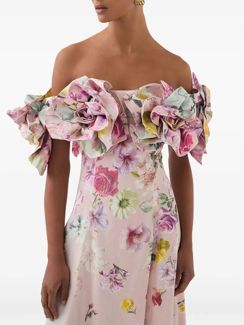 tadashi shoji off-the-shoulder floral embroidered dress Maiya Embroidered Floral Gown – Tadashi Shoji Official Online Boutique