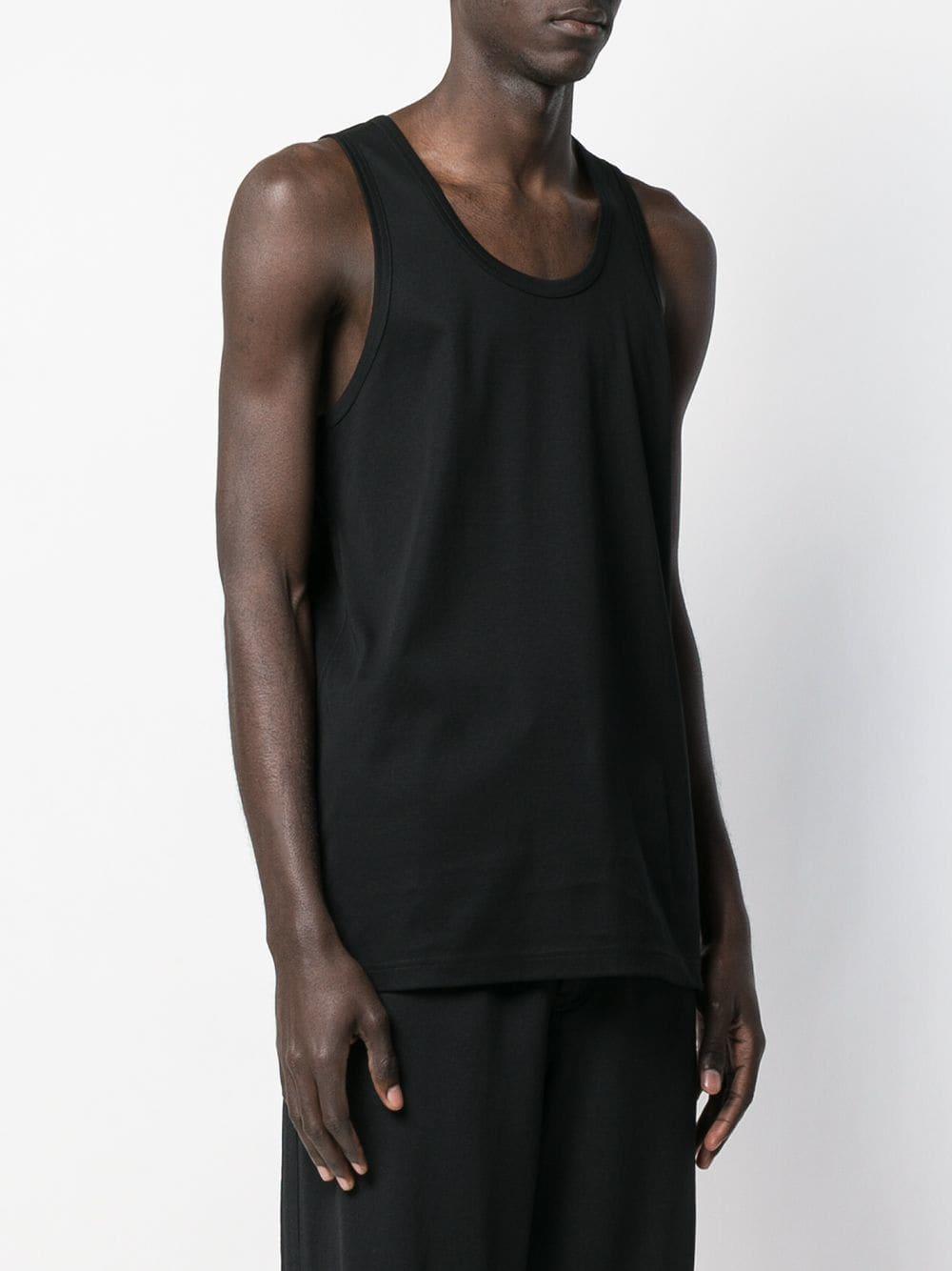 Y3 Cotton Loose Fit Tank Top in Black for Men Lyst