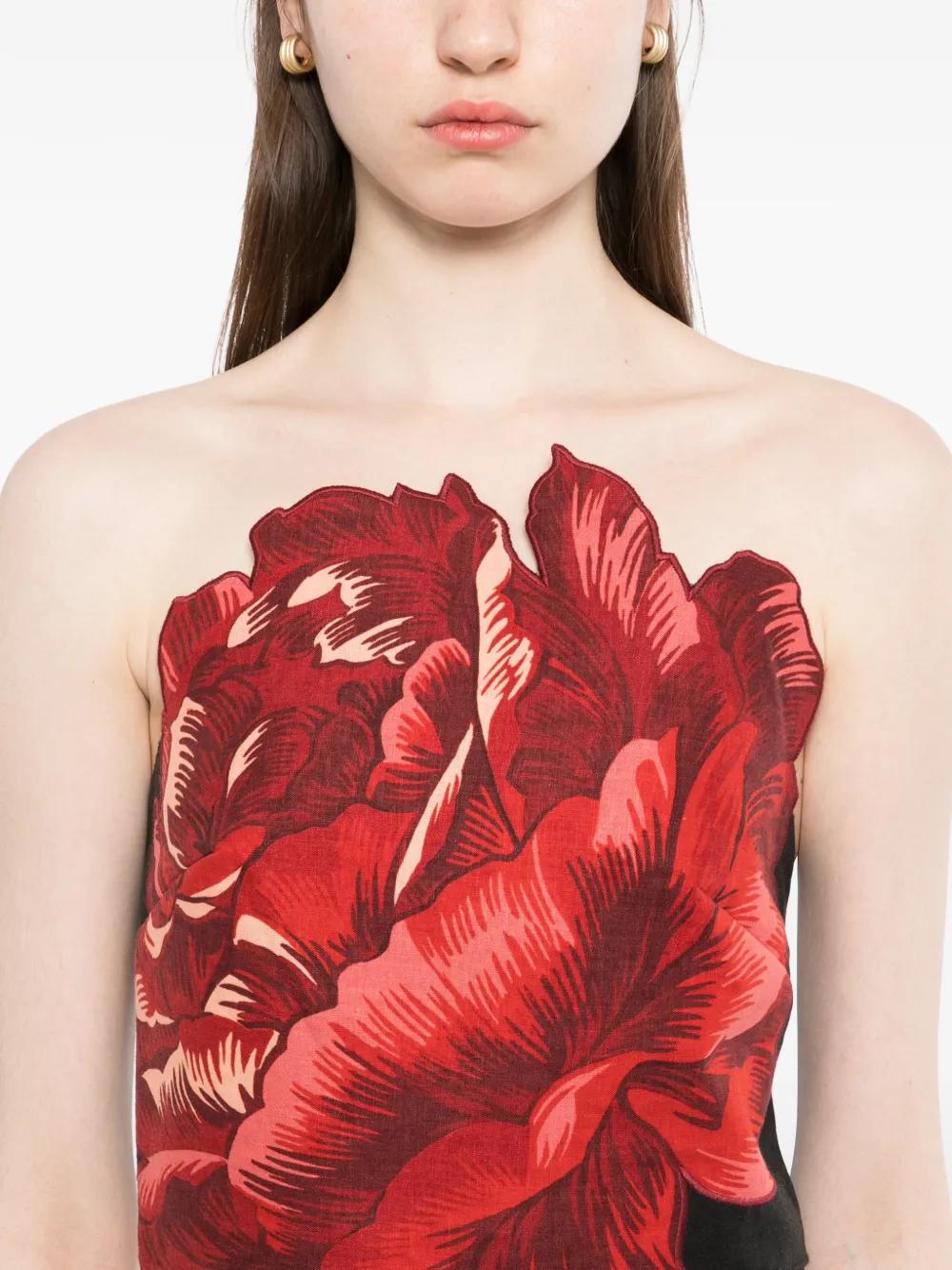FARM Rio Rosalia Artisanal Maxi Dress in Red | Lyst