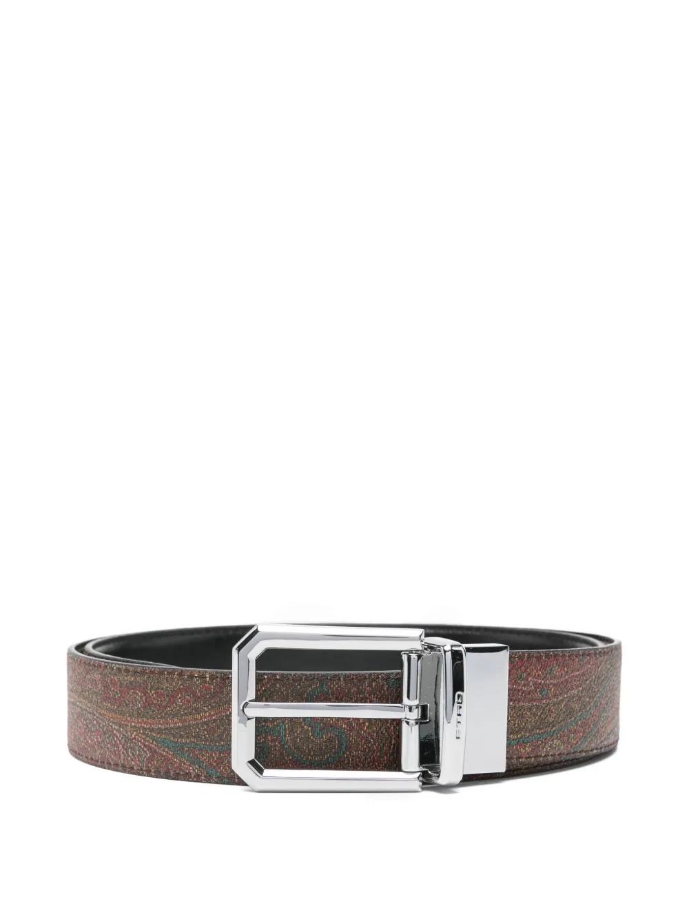 ETRO ペイズリー ロゴプレートバックル リバーシブルベルト メンズ Etro ベルト | オンラインセールは最大50%オフ | Lyst