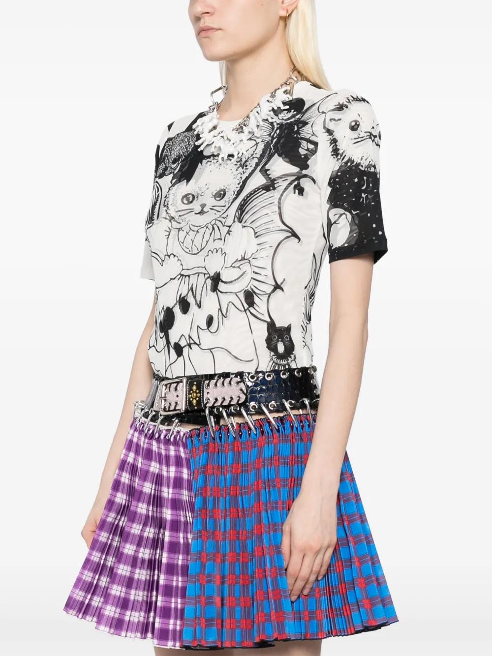OUTLET SALE- 訳あり品など大放出 Chopova Lowena Lyst | White in Top Short-Sleeved Consort Cat トップス