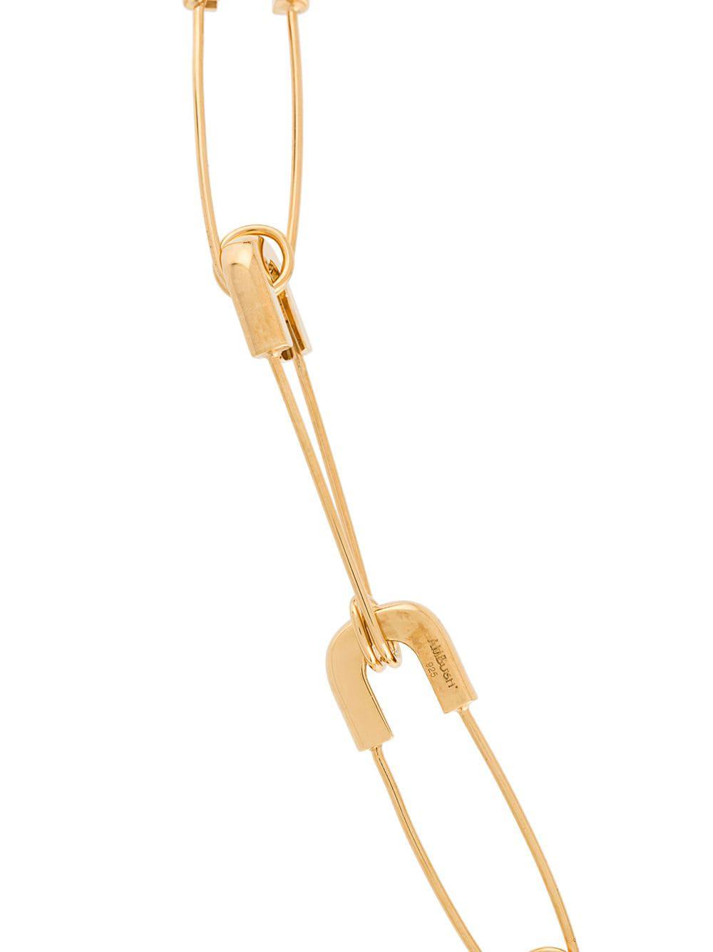 Ambush Safety Pin Link Bracelet in Metallic for Men - Lyst