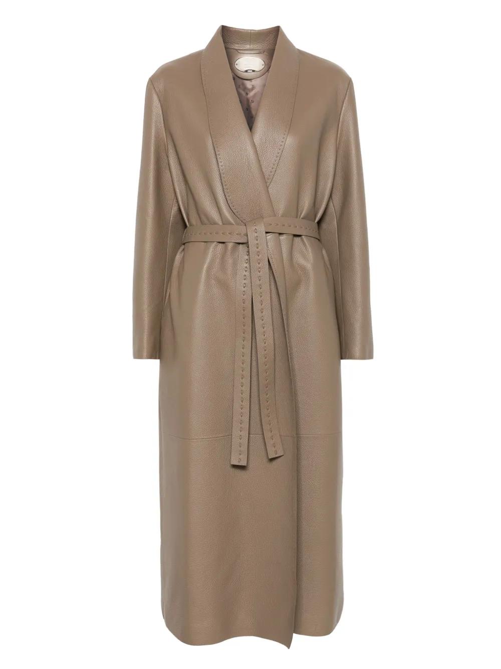 コート Fendi Cappotto Lungo A Vestaglia. Collo Sciallato E Maniche FENDI Cappotto Con Collo Rialzato | Marrone | FARFETCH IT