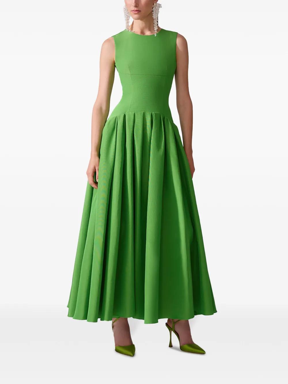 Carolina Herrera Sleeveless Maxi Dress in Green | Lyst