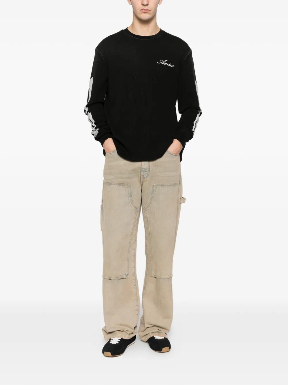 Amiri Bones Long-Sleeve T-Shirt in Black for Men | Lyst