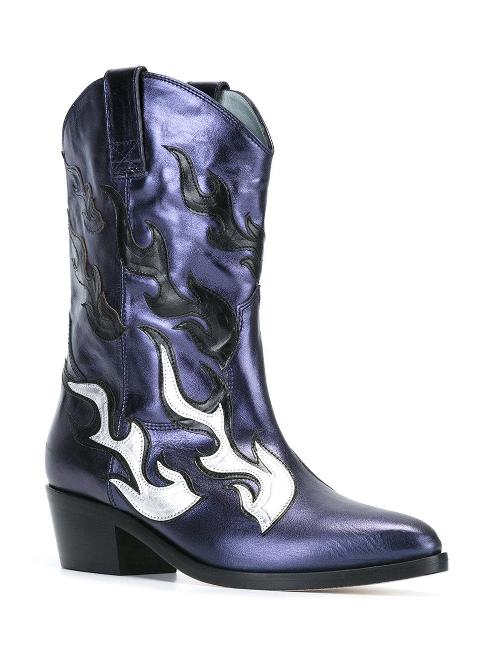 flame cowboy boots
