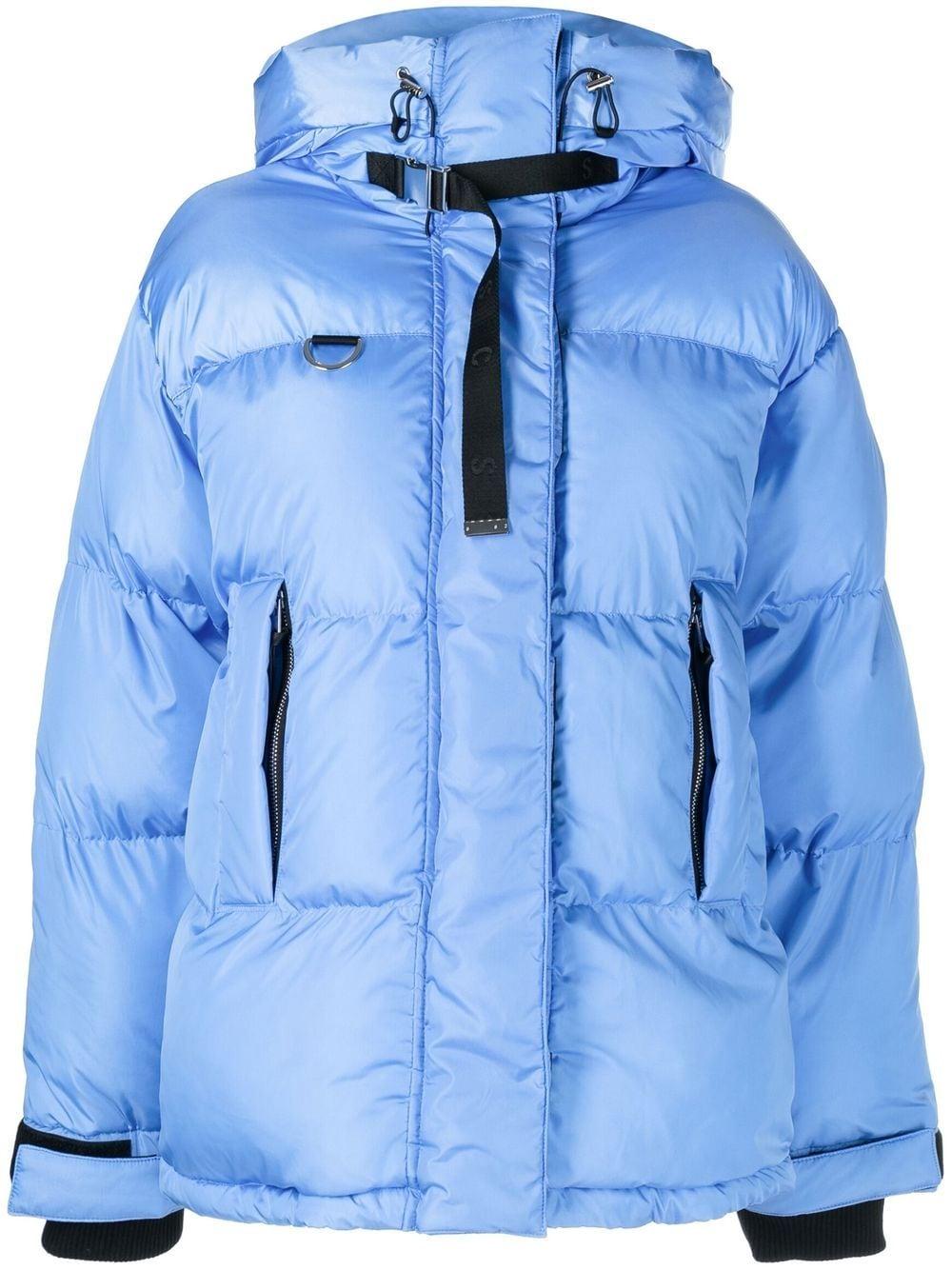 SHOREDITCH SKI CLUB Willow Oversized Hooded Puffer Jacket in Blue | Lyst