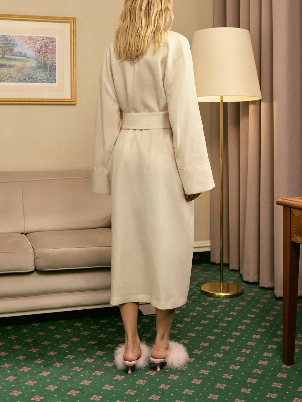 chinese dress ladies Romantica Lounge Dress in White  Sleeper