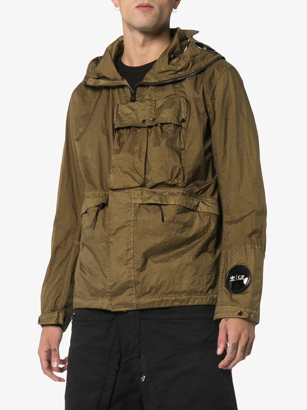 adidas X Cp Company Explorer goggle Hood Jacket in Green for Men | Lyst UK