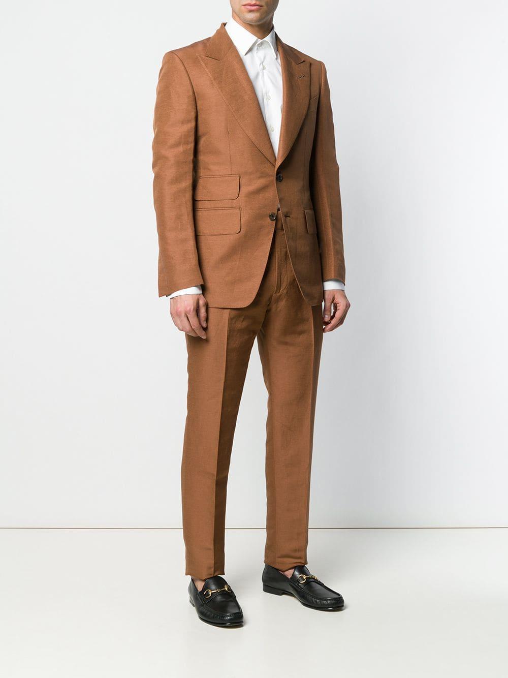 Tom Ford Two-piece Formal Suit in Brown for Men - Lyst