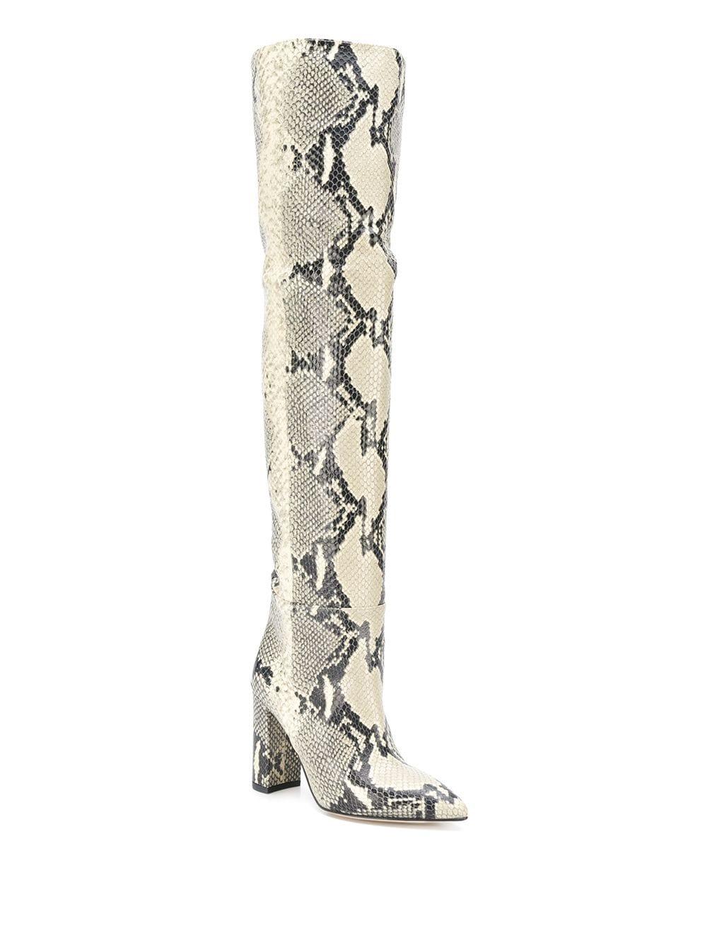 paris texas python ankle boots