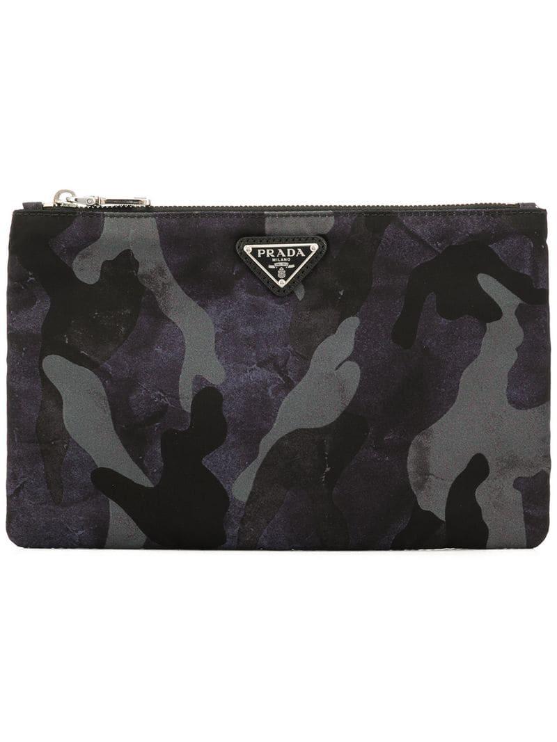prada camo wallet