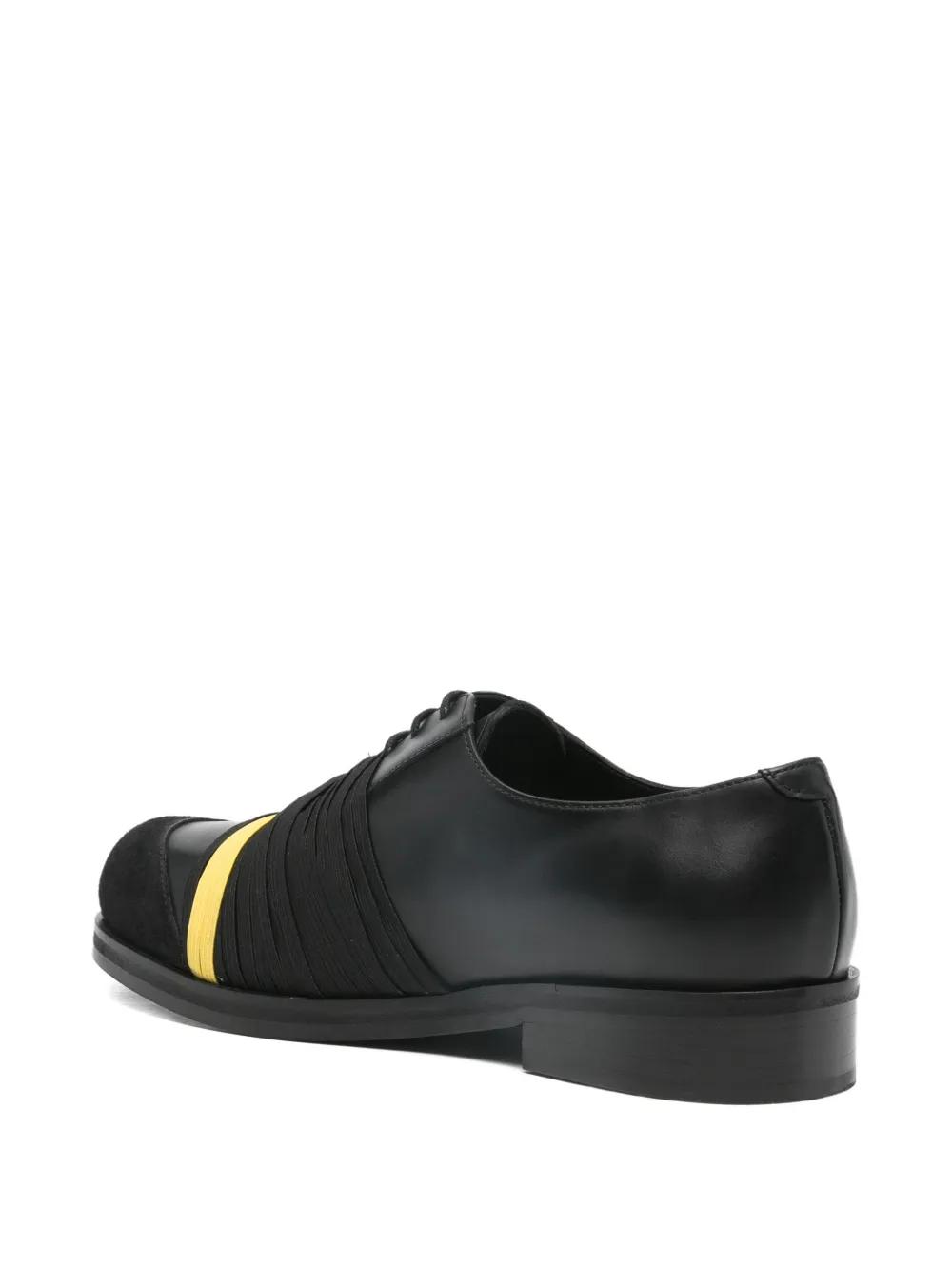 STEFAN COOKE Elastic-Detail Biker Derby Shoes in Black for Men | Lyst
