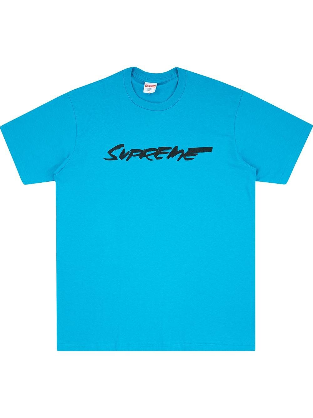 Supreme Cotton Futura Logo T-shirt in Blue for Men - Lyst