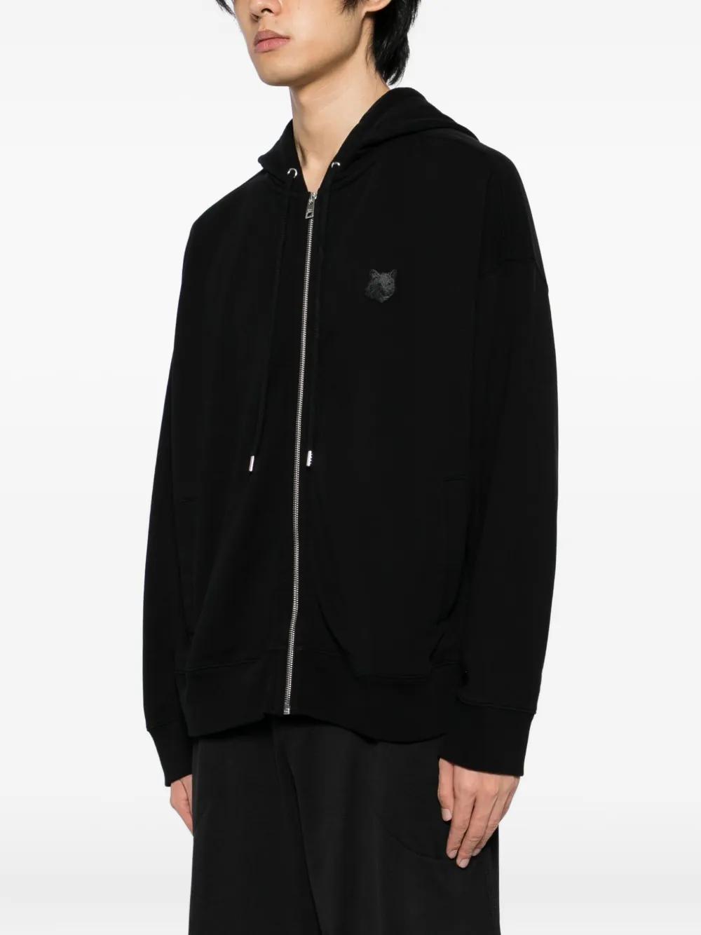 MAISON KITSUNE｜HOOD/ZIP-UP (VARSITY HOODIE (NM00702KM03 Maison Kitsuné Fox Zip Up Hoodie | White | FARFETCH
