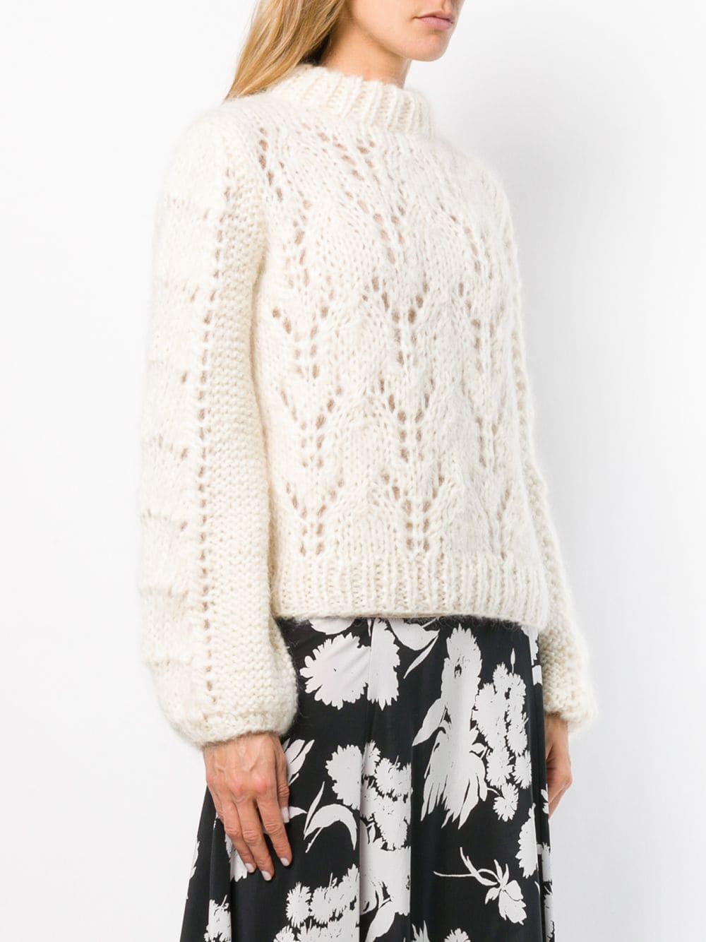Shop Ganni White Sweater | UP TO 59% OFF