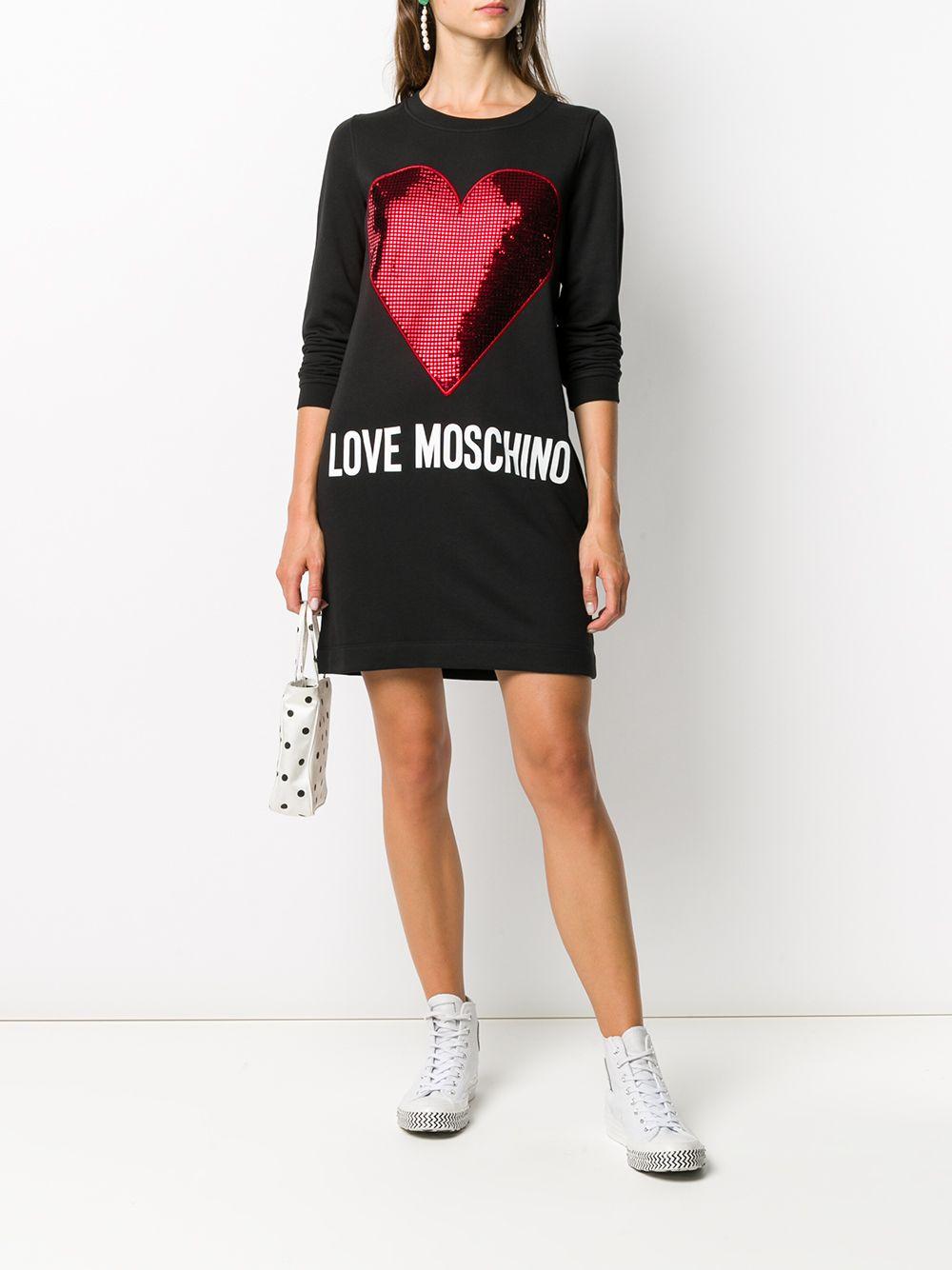 love moschino hoodie dress