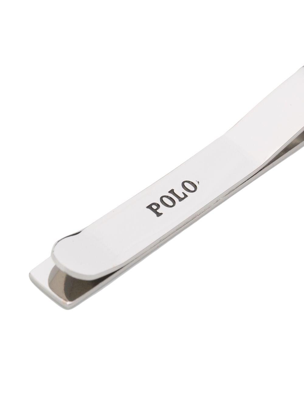 Polo Ralph Lauren Engraved Logo Tie Clip in Metallic for Men | Lyst