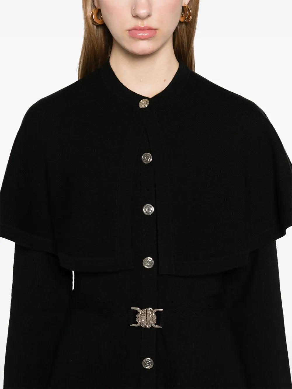 Maje 2-In-1 Knitted Cape Dress in Black | Lyst UK Maje 2-In-1 Knitted Cape Dress in Black | Lyst UK